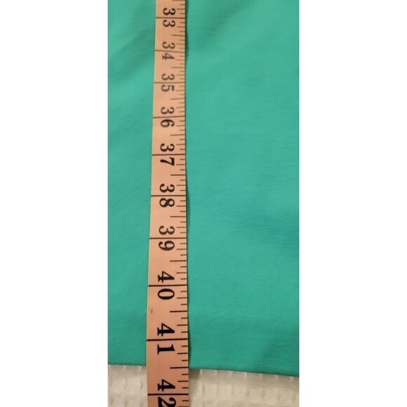 Kobi Halperin Asymmetric Draped Waist Sheath Dress Teal Aqua Women’s Size 10 - Picture 13 of 14